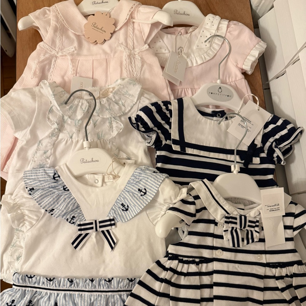 Striped Navy and White Kids Casual Dress